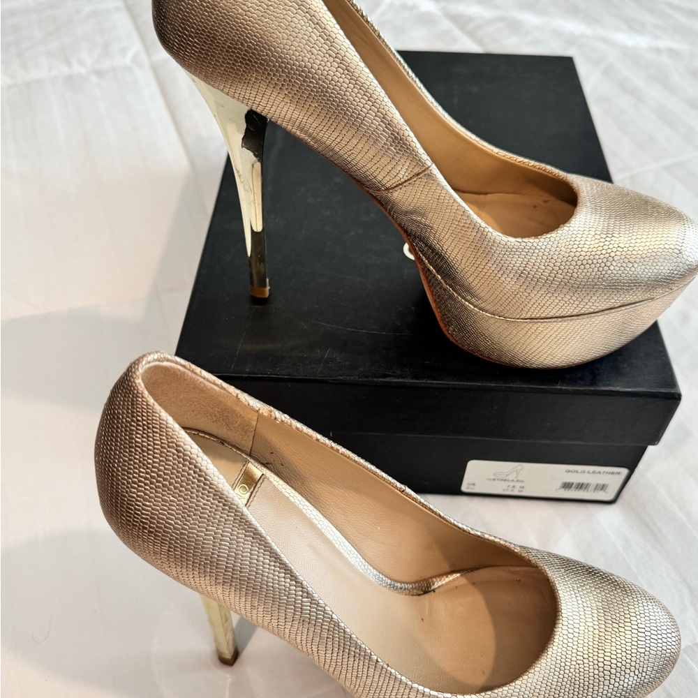 Elegant Gold High Heels